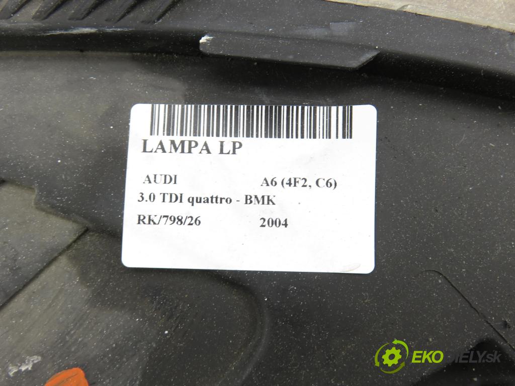 AUDI A6 (4F2, C6) SEDAN 2004 165,00 3.0 TDI quattro - BMK 2967,00 světlo LP