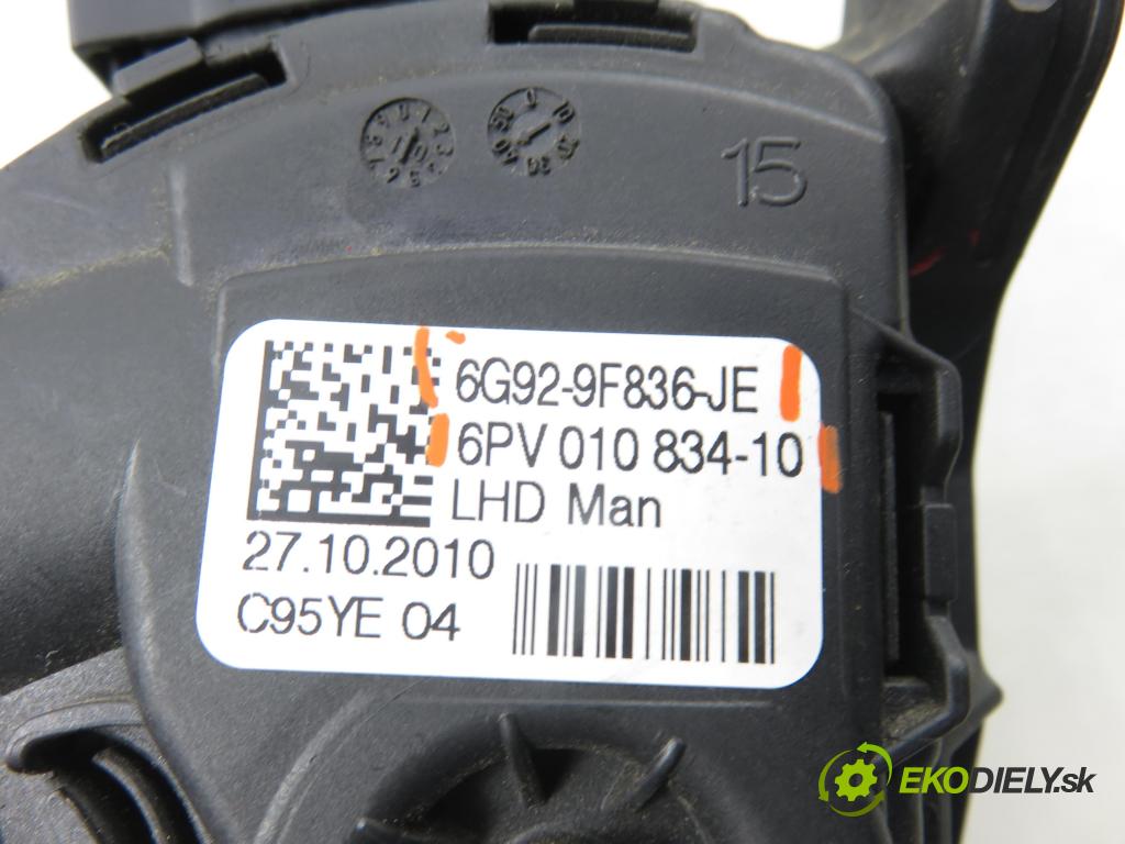 FORD S-MAX (WA6) MINIVAN 2010 103,00 2.0 TDCi - QXWC 1997,00 Potenciometer plynu 6G929F836JE ; 6PV01083410 (Potenciometer plynového pedálu)