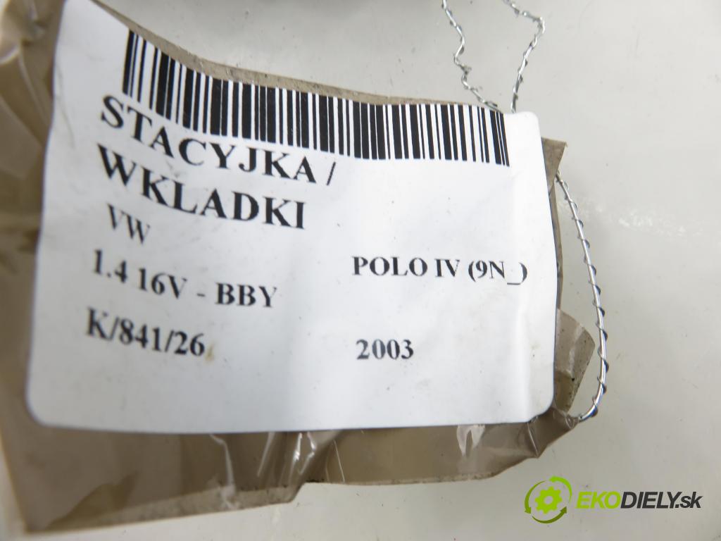 VW POLO (9N_) HB 2003 55,00 1.4 16V - BBY 1390,00 spinačka / zámky 4B0905851G