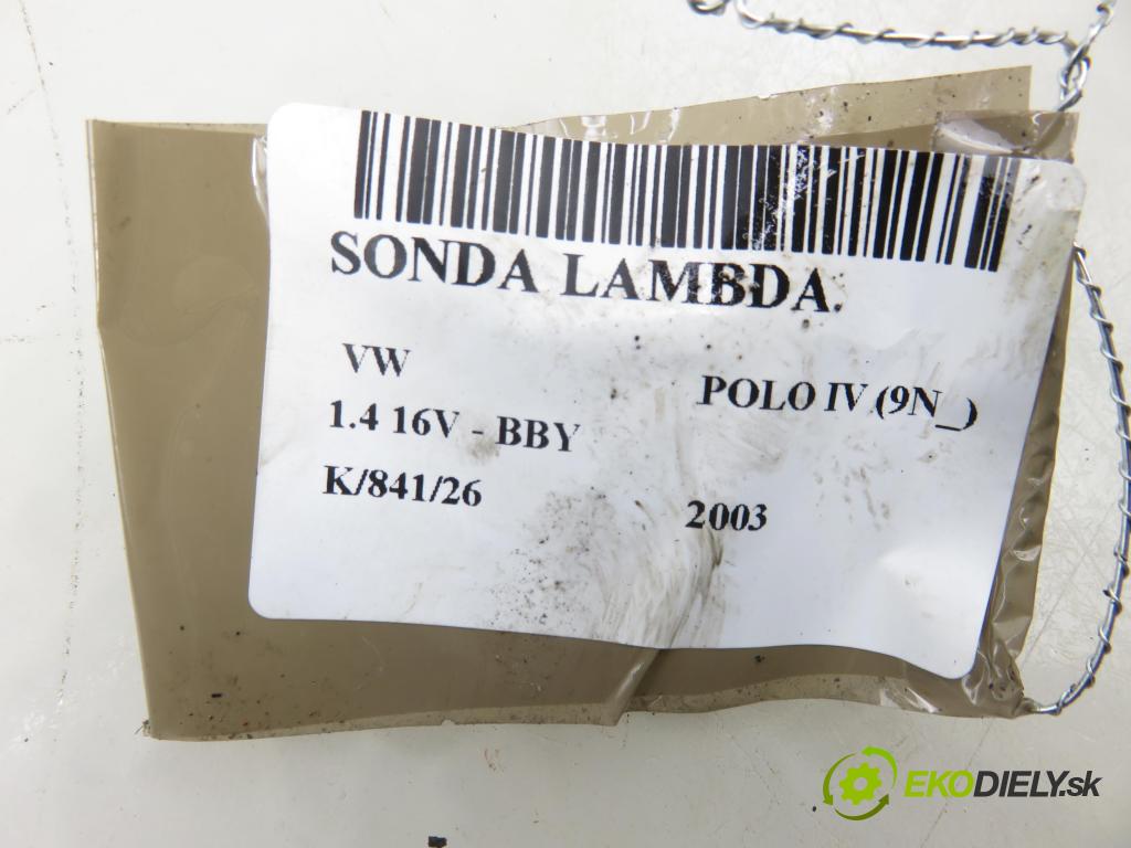 VW POLO (9N_) HB 2003 55,00 1.4 16V 75 - BBY 1390,00 sonda lambda LZA11V2 (Lambda sonda)