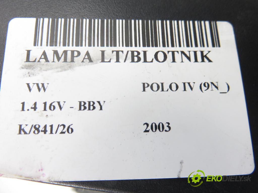 VW POLO (9N_) HB 2003 55,00 1.4 16V 75 - BBY 1390,00 světlo levé zadní 6Q6945111A