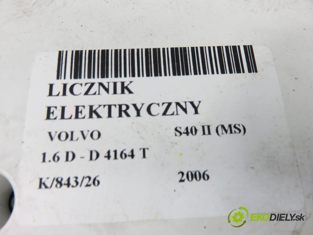 VOLVO S40 II (MS) SEDAN 2006 81,00 1.6 D - D 4164 T 1560,00 Prístrojovka elektrický 30786344 ; 30710071