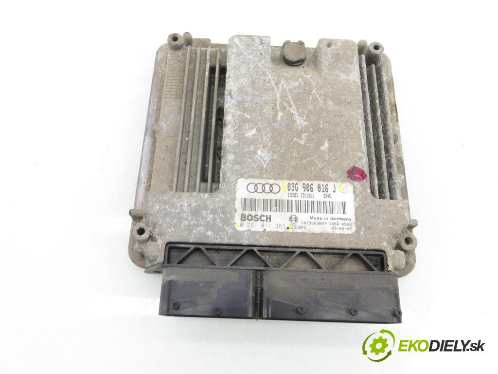 AUDI A3 (8P1) HB 2003 77,00 1.9 TDI PD 105 - BKC 1896,00 Riadiaca jednotka Motor 03G906016J ; 0281011383