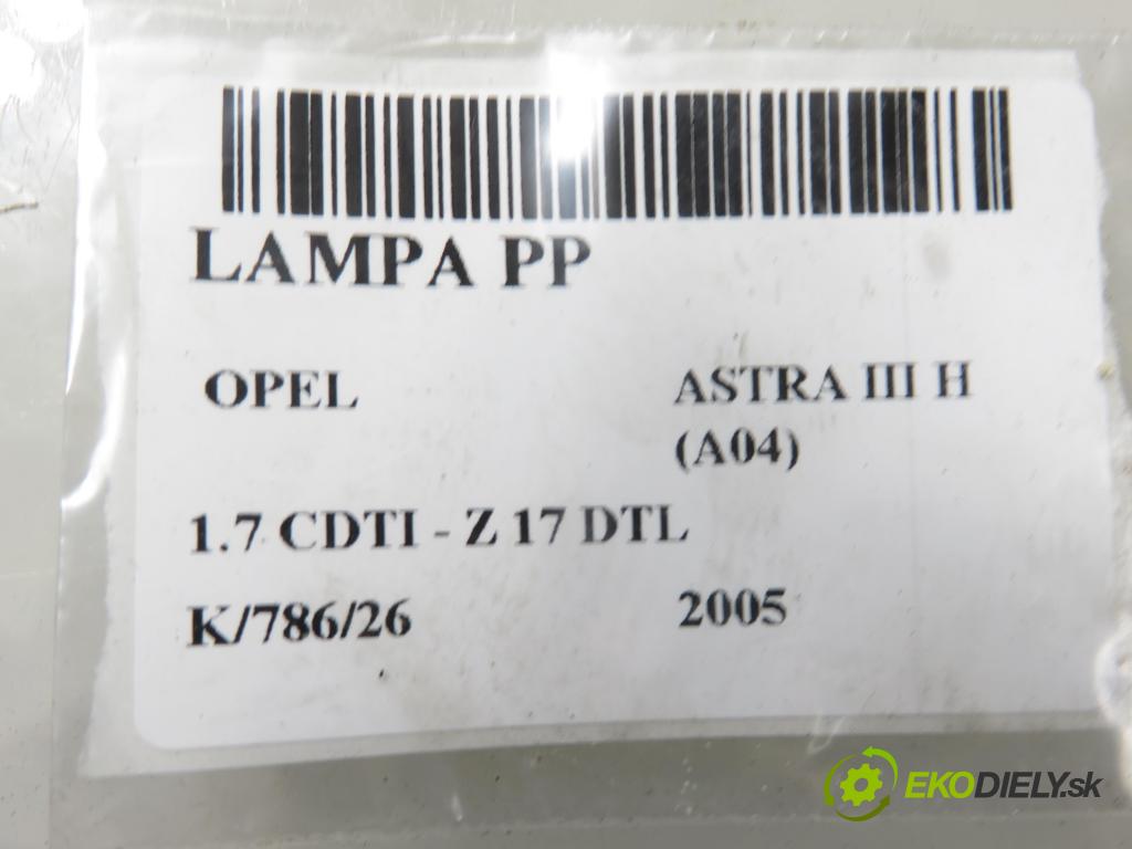 OPEL ASTRA H (A04) HB 2005 59,00 1.7 CDTI - Z 17 DTL 1686,00 Svetlo PP
