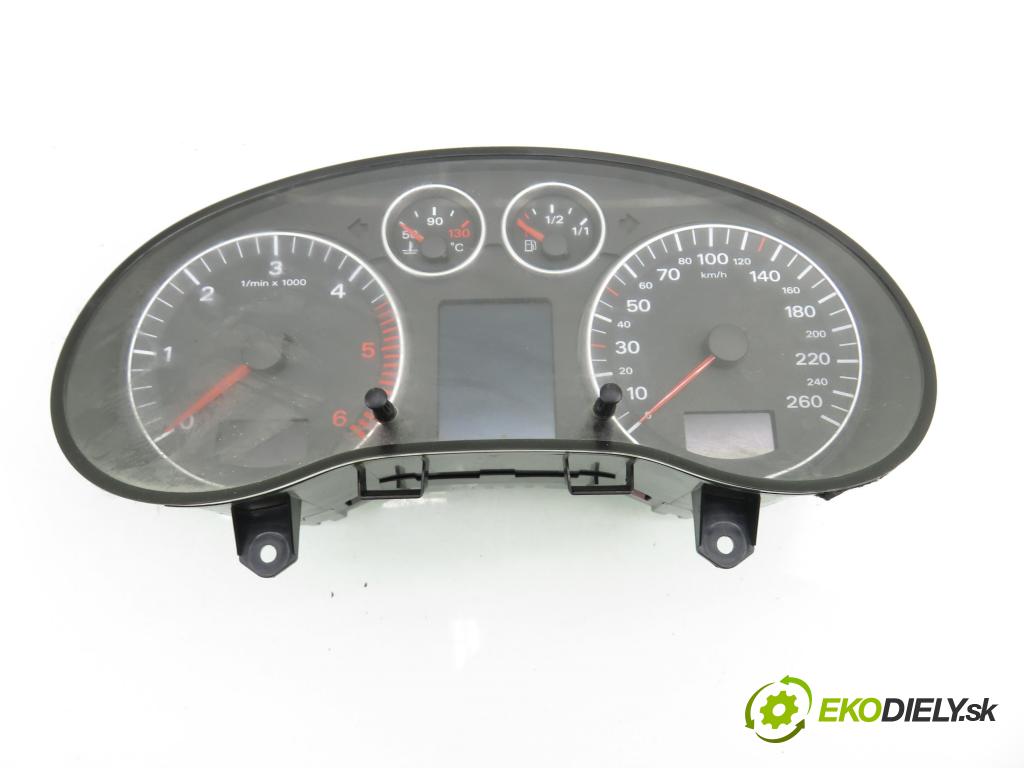 AUDI A3 (8P1) HB 2003 77,00 1.9 TDI PD 105 - BKC 1896,00 Prístrojovka elektrický 8P0920930C