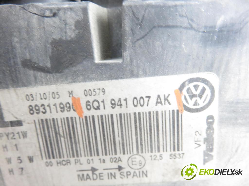 VW POLO (9N_) HB 2006 74,00 1.4 16V - BBZ 1390,00 Svetlo LP 6Q1941007AK
