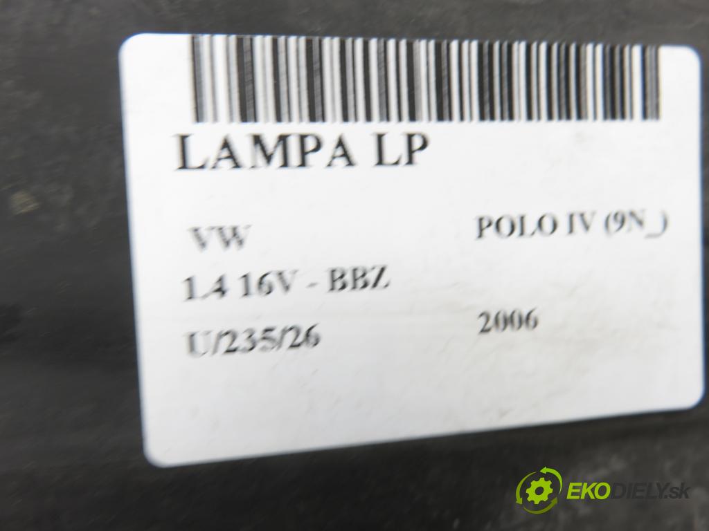 VW POLO (9N_) HB 2006 74,00 1.4 16V - BBZ 1390,00 Svetlo LP 6Q1941007AK