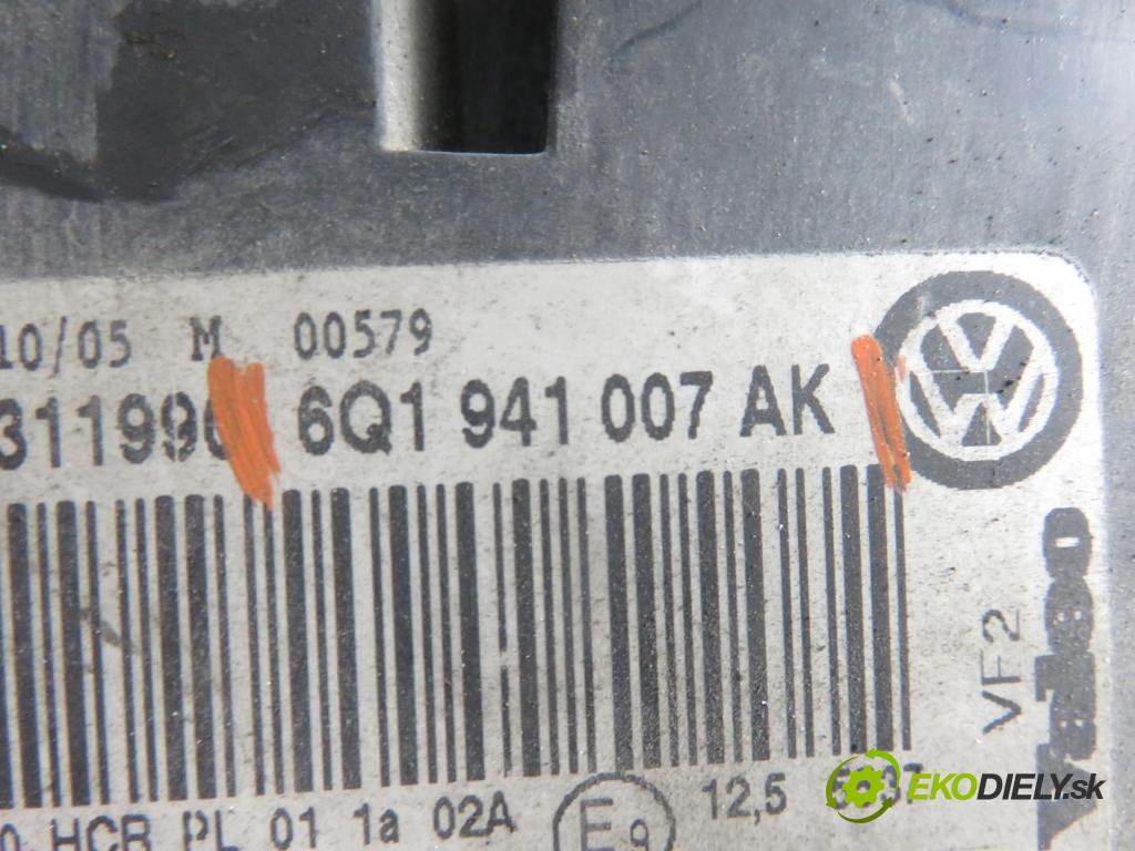VW POLO (9N_) HB 2006 74,00 1.4 16V - BBZ 1390,00 Svetlo LP 6Q1941007AK