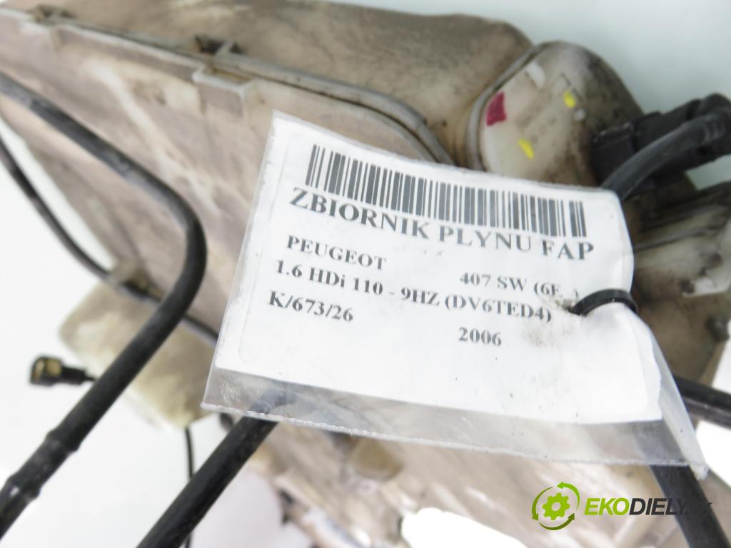 PEUGEOT 407 SW (6E_) KOMBI 2006 80,00 1.6 HDi 110 - 9HZ (DV6TED4) 1560,00 Nádržka KAPALINA: FAP 9639233780 ; 9642944280