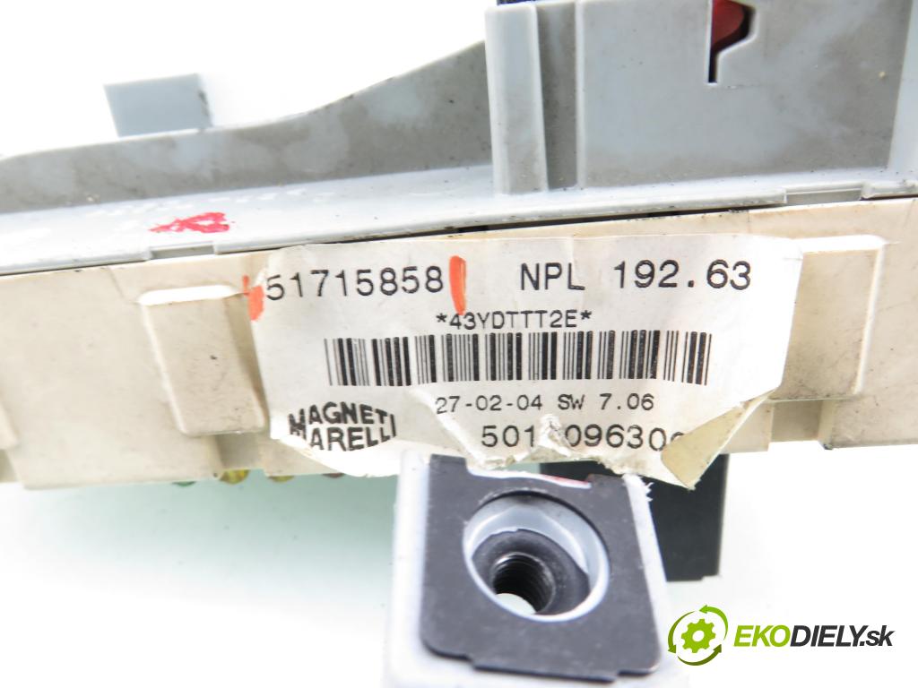 FIAT STILO (192_) HB 2004 76,00 1.6 16V 103 - 182 B6.000 1596,00 MODUL BSI 51715858 ; 51715862
