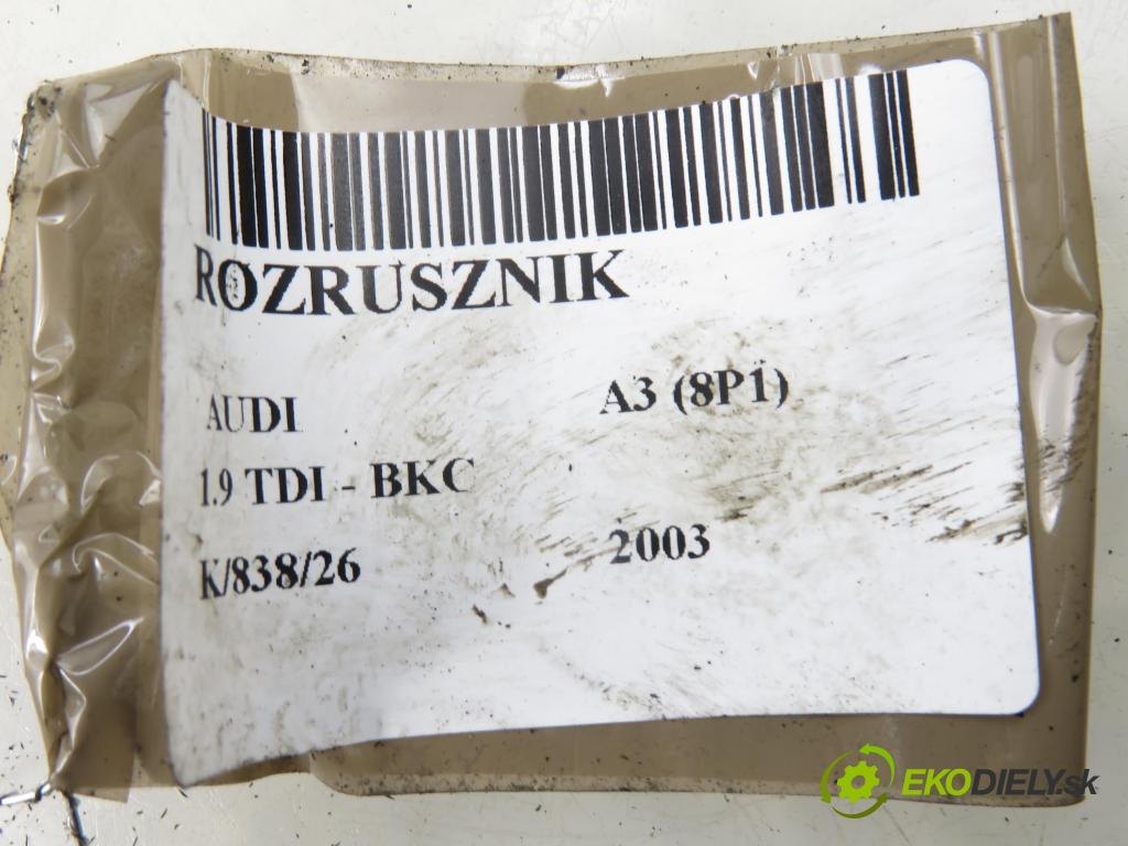 AUDI A3 (8P1) HB 2003 77,00 1.9 TDI PD 105 - BKC 1896,00 Štartér 0001123012 (Štartér)