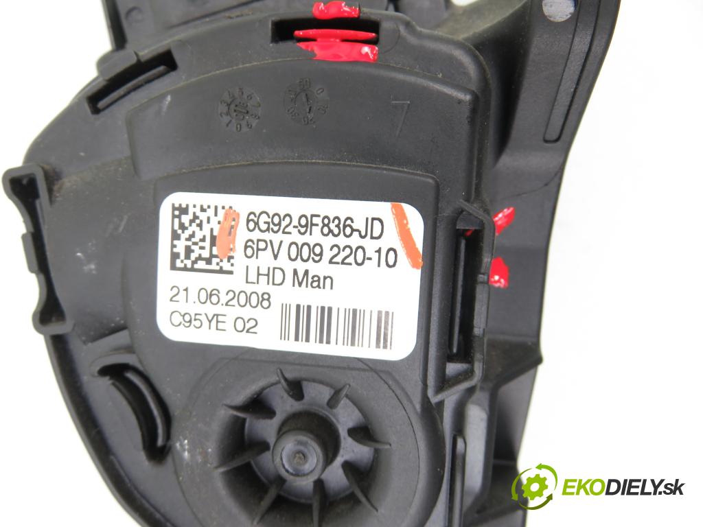 FORD S-MAX (WA6) MINIVAN 2008 103,00 2.0 TDCi - QXWA 1997,00 Potenciometer plynu 6G929F836JD ; 6PV00922010 (Potenciometer plynového pedálu)