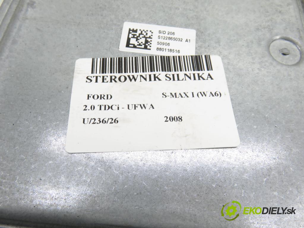 FORD S-MAX (WA6) MINIVAN 2008 103,00 2.0 TDCi - UFWA 1997,00 Riadiaca jednotka Motor 5WS40761CT ; 7G9114A650AAC