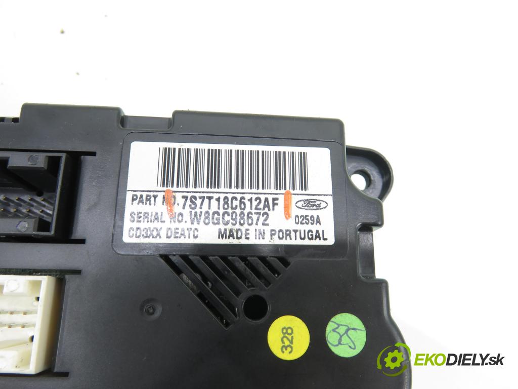 FORD S-MAX (WA6) MINIVAN 2008 103,00 2.0 TDCi - UFWA 1997,00 Panel kúrenia KLIMATRONIK 7S7T18C612AF
