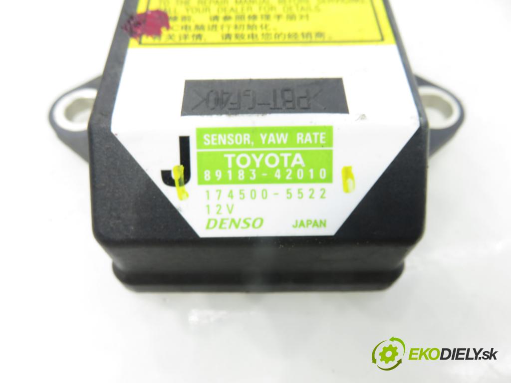 TOYOTA RAV 4 III (_A3_) SUV 2007 112,00 2.0 4WD 152 - 1AZ-FE 1998,00 Snímač ESP 8918342010 ; 1745005522