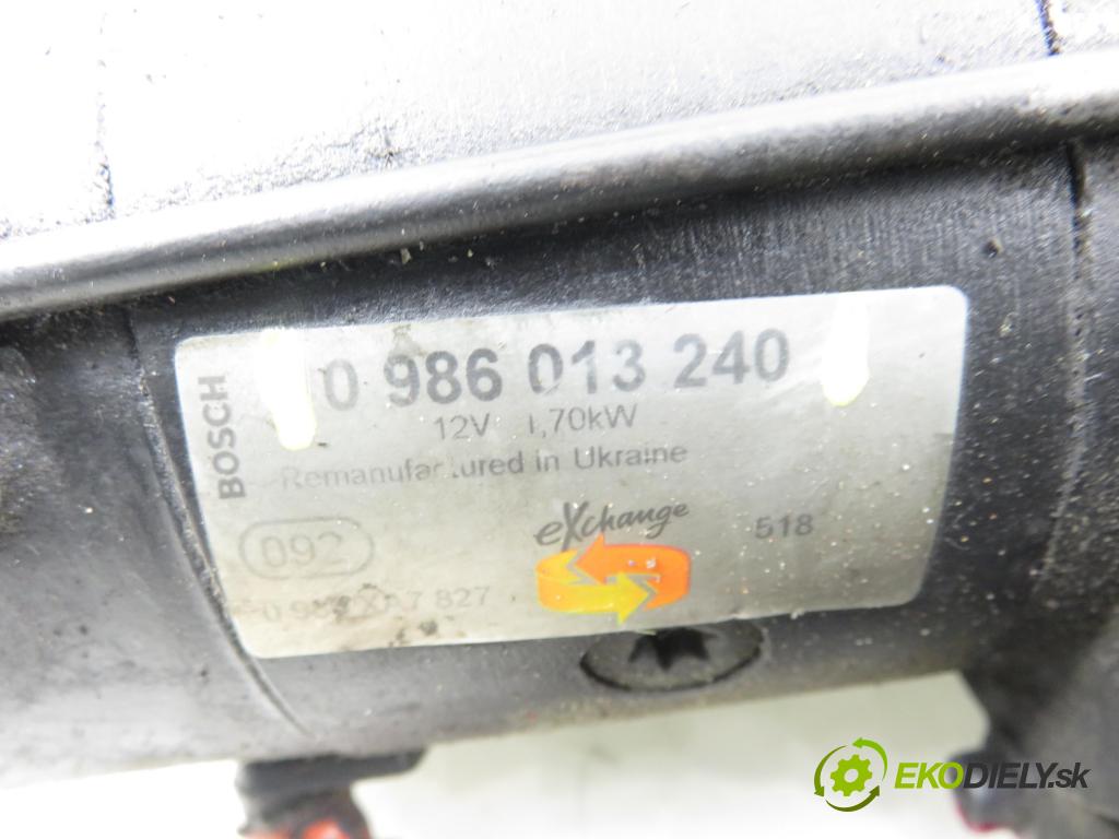 FIAT SCUDO Skrzynia (220_) FURGON 2006 69,00 2.0 JTD - RHX 1997,00 Štartér 0986013240 (Štartér)
