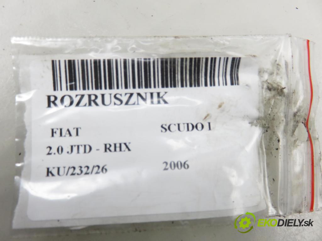 FIAT SCUDO Skrzynia (220_) FURGON 2006 69,00 2.0 JTD - RHX 1997,00 Štartér 0986013240 (Štartér)