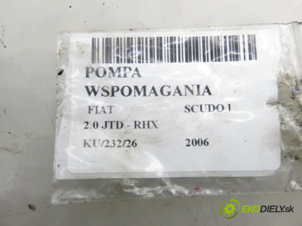FIAT SCUDO Skrzynia (220_) FURGON 2006 69,00 2.0 JTD - RHX 1997,00 Pumpa servočerpadlo 9640906480 ; 7613955512 (Servočerpadlo)