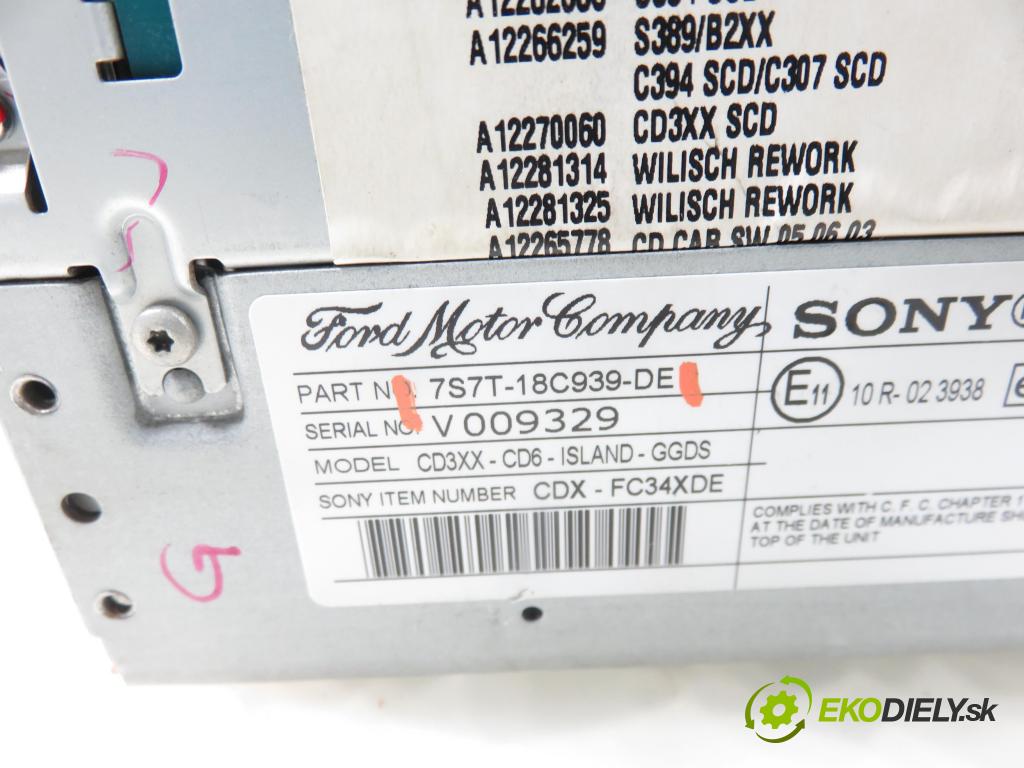 FORD MONDEO IV Turnier (BA7) KOMBI 2010 103,00 2.0 TDCi - QXBB 1997,00 RADIO CD 7S7T18C939DE