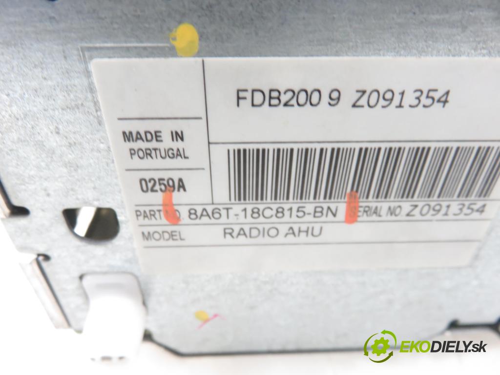 FORD FIESTA VI (CB1,CCN) HB 2009 44,00 1.25 - STJA 1242,00 RADIO CD 8A6T18C815BN