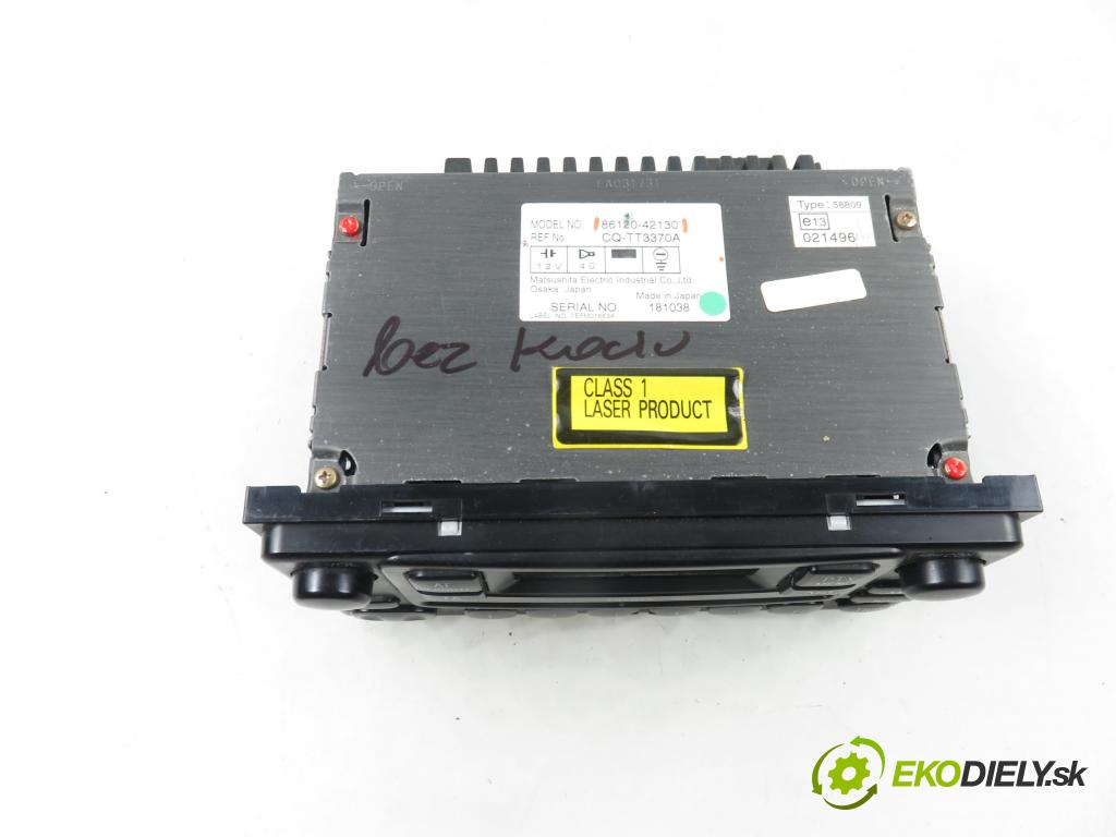 TOYOTA RAV 4 II (_A2_) SUV 2005 110,00 2.0 4WD 150 - 1AZ-FE 1998,00 RADIO CD 8612042130