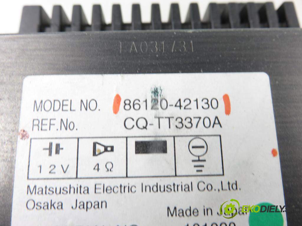 TOYOTA RAV 4 II (_A2_) SUV 2005 110,00 2.0 4WD 150 - 1AZ-FE 1998,00 RADIO CD 8612042130