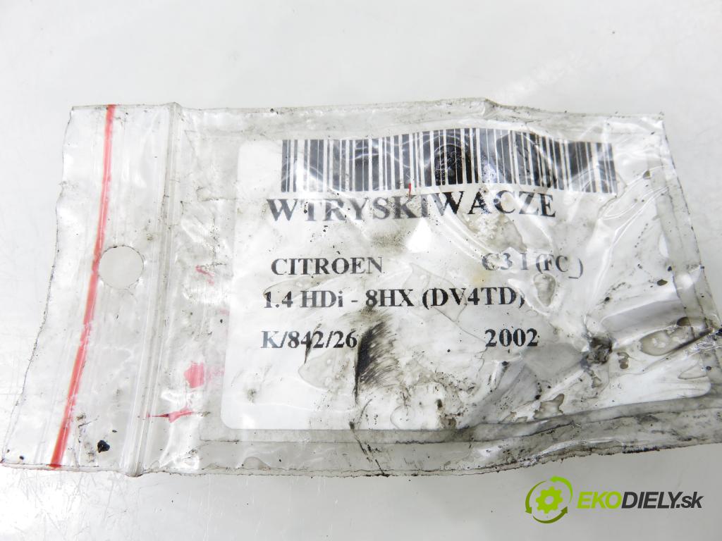 CITROEN C3 I (FC_) HB 2002 50,00 1.4 HDi 8V - 8HX 1398,00 vstrekovač 9649574480 (Vstrekovač paliva)