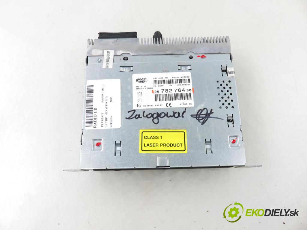 PEUGEOT 508 SW I (8E_) KOMBI 2011 115,00 1.6 THP - 5FV (EP6CDT) 1598,00 RADIO CD 9678276480