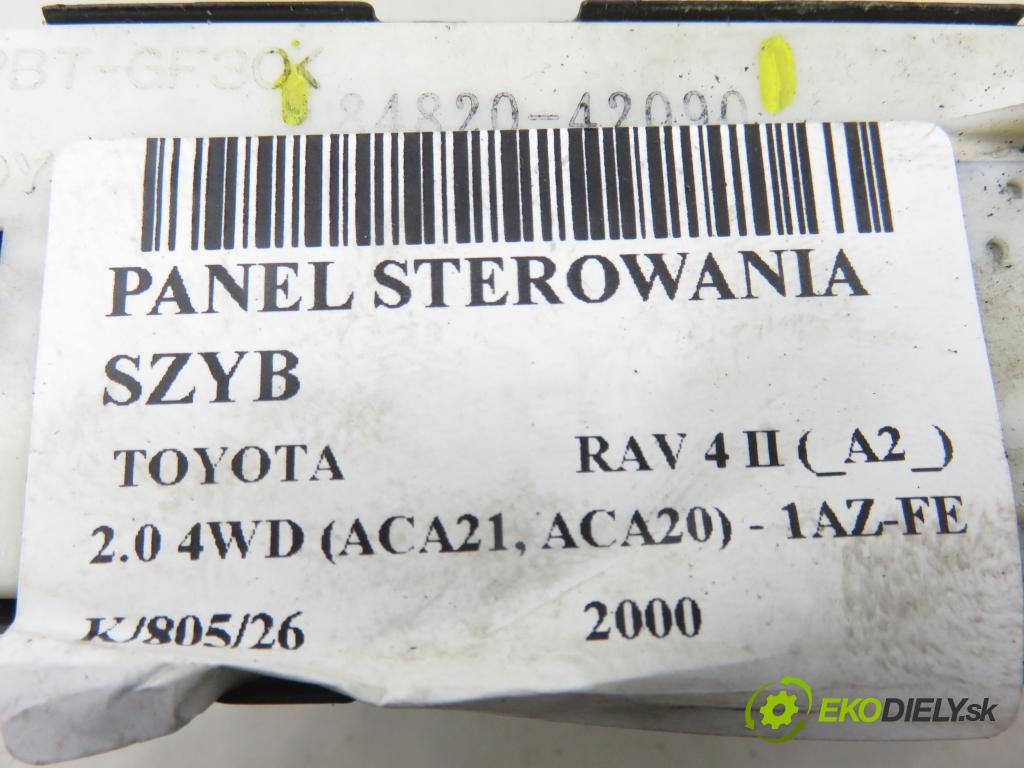 TOYOTA RAV 4 II (_A2_) SUV 2000 110,00 2.0 4WD 150 - 1AZ-FE 1998,00 Panel ovládania okien 8482042090