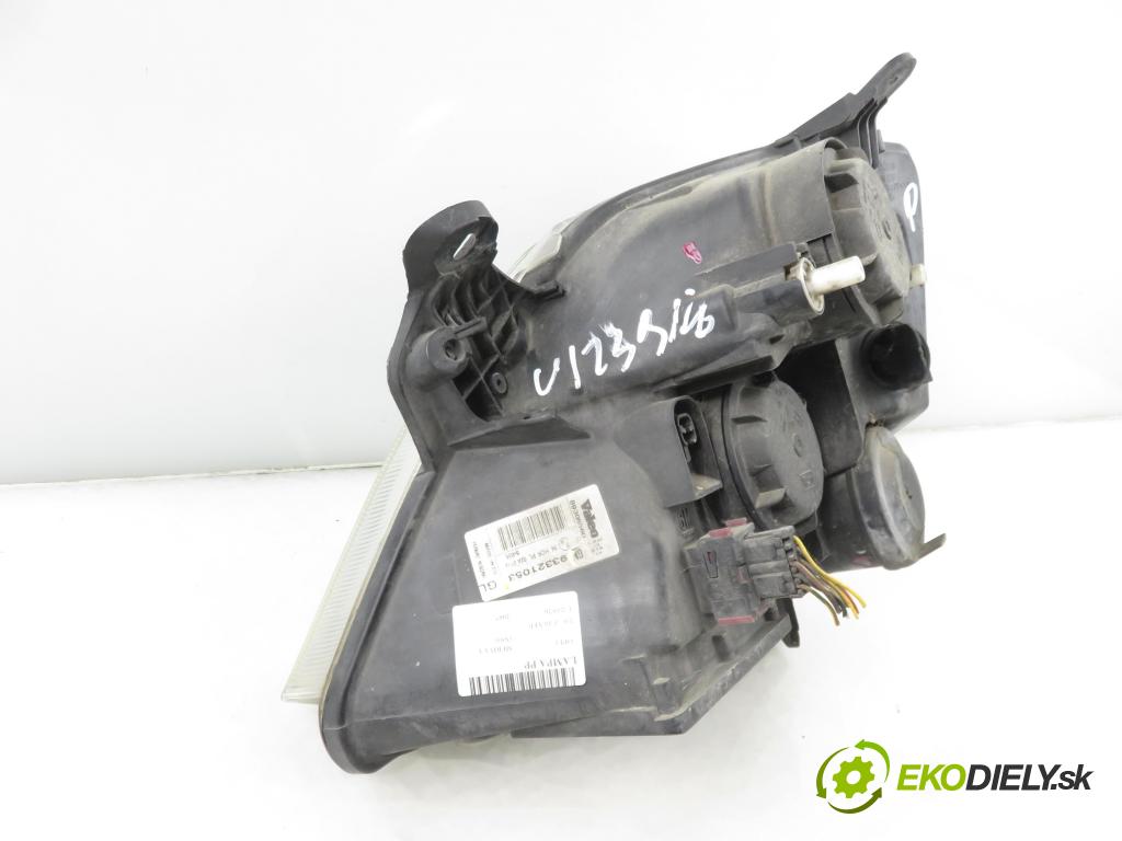 OPEL MERIVA A nadwozie wielkoprzestrzenne (MPV) (X03) HB 2007 77,00 1.6 16V 105 - Z 16 XEP 1598,00 Svetlo PP 93321053