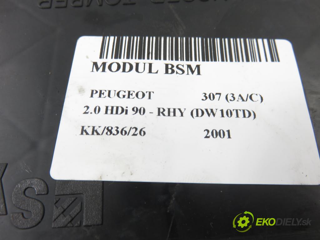 PEUGEOT 307 (3A/C) HB 2001 66,00 2.0 HDi 90 - RHY (DW10TD) 1997,00 MODUL BSI 9644098180