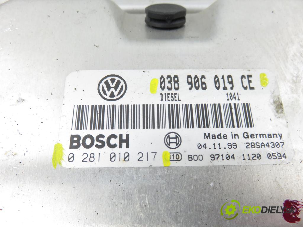 VW PASSAT B5 Variant (3B5) KOMBI 1999 85,00 1.9 TDI - AJM 1896,00 Riadiaca jednotka Motor 038906019CE ; 0281010217