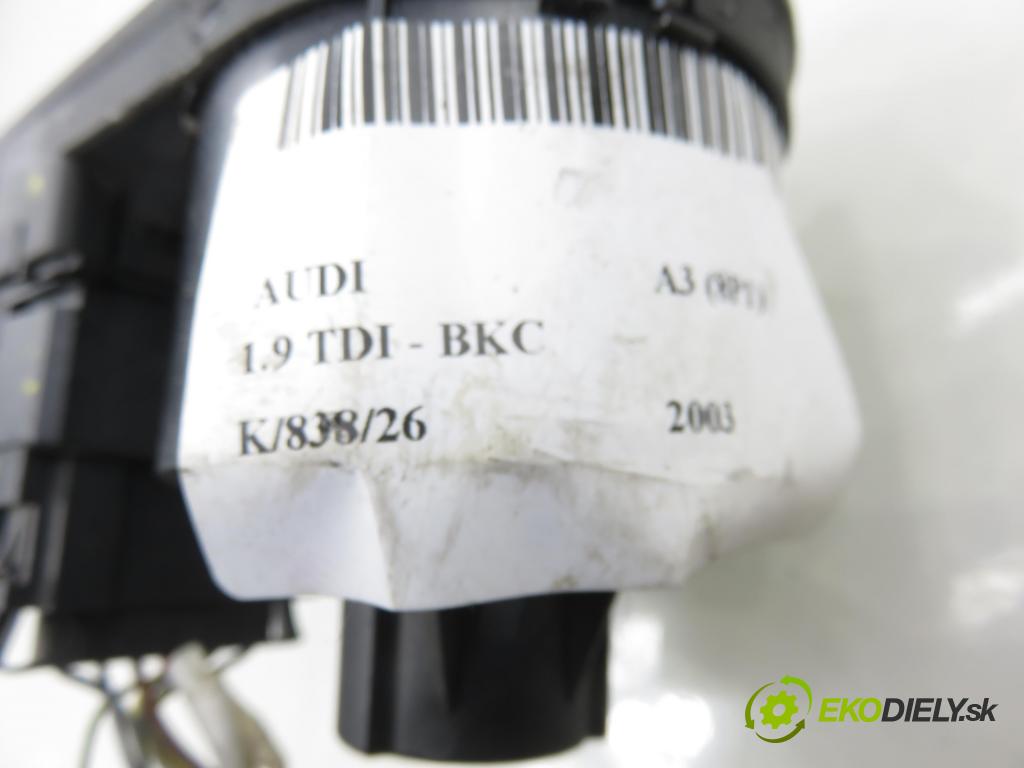 AUDI A3 (8P1) HB 2003 77,00 1.9 TDI PD 105 - BKC 1896,00 prepínač svetlá 8P1941531C