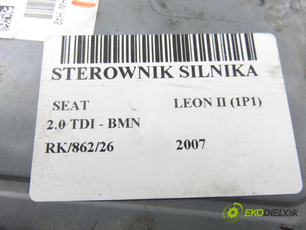 SEAT LEON (1P1) HB 2007 125,00 2.0 TDI - BMN 1968,00 Riadiaca jednotka Motor 5WP45564AC ; 03G906018DK