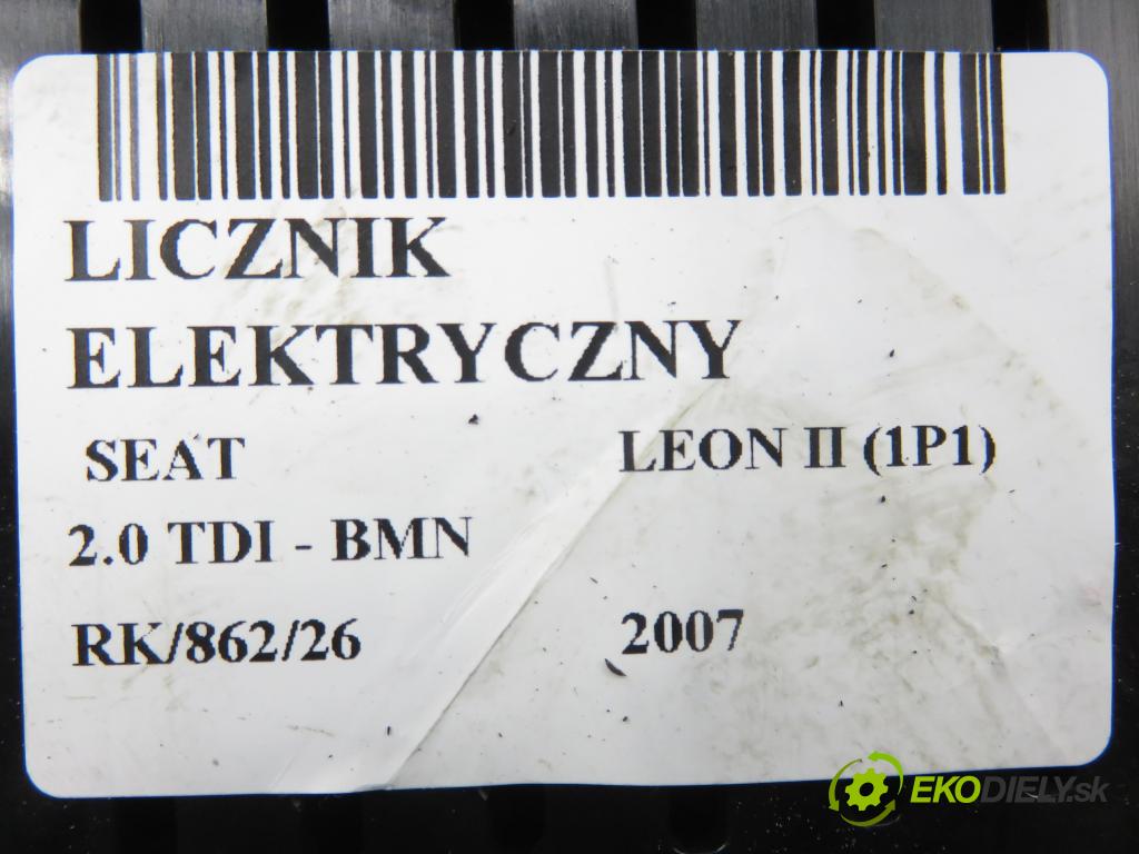 SEAT LEON (1P1) HB 2007 125,00 2.0 TDI - BMN 1968,00 prístrojovka elektrický 1P0920825A
