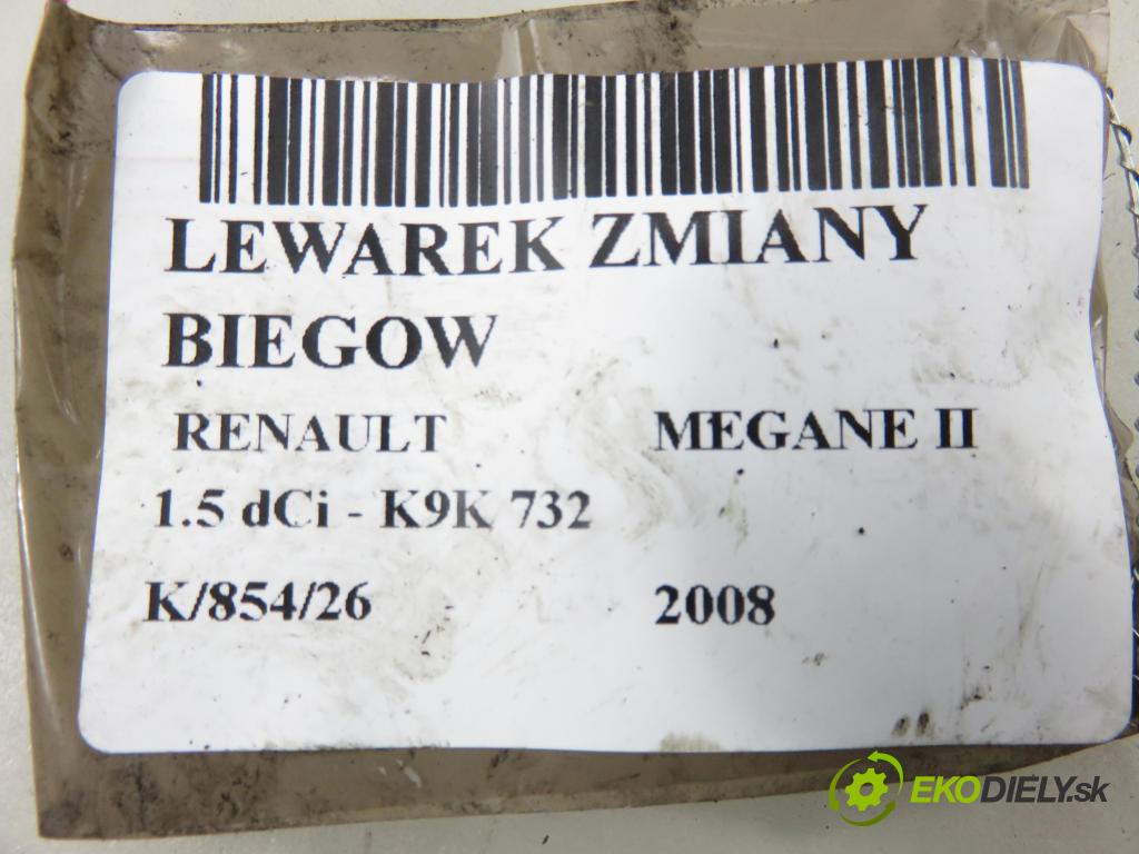 RENAULT MEGANE II (BM0/1_, CM0/1_) HB 2008 78,00 1.5 dCi 106 - K9K 732 1461,00 ZVEDÁK: 8200779059
