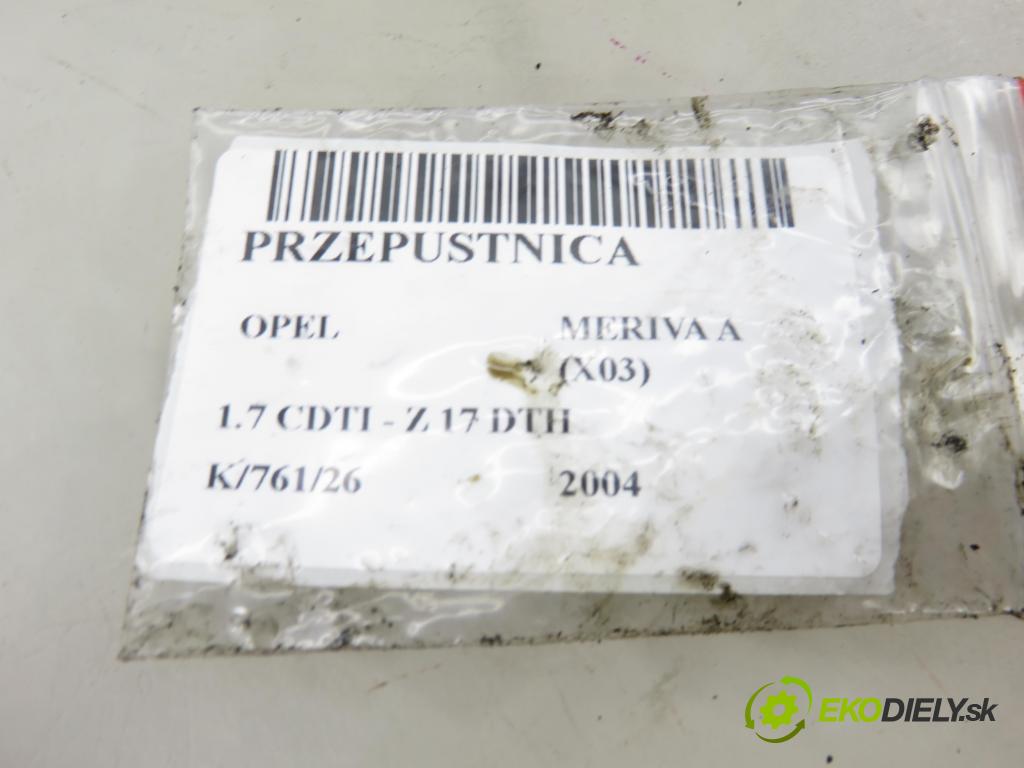 OPEL MERIVA A nadwozie wielkoprzestrzenne (MPV) (X03) HB 2004 74,00 1.7 CDTI 100 - Z 17 DTH 1686,00 Škrtiaca klapka 8973002310 (Škrtiaca klapka)