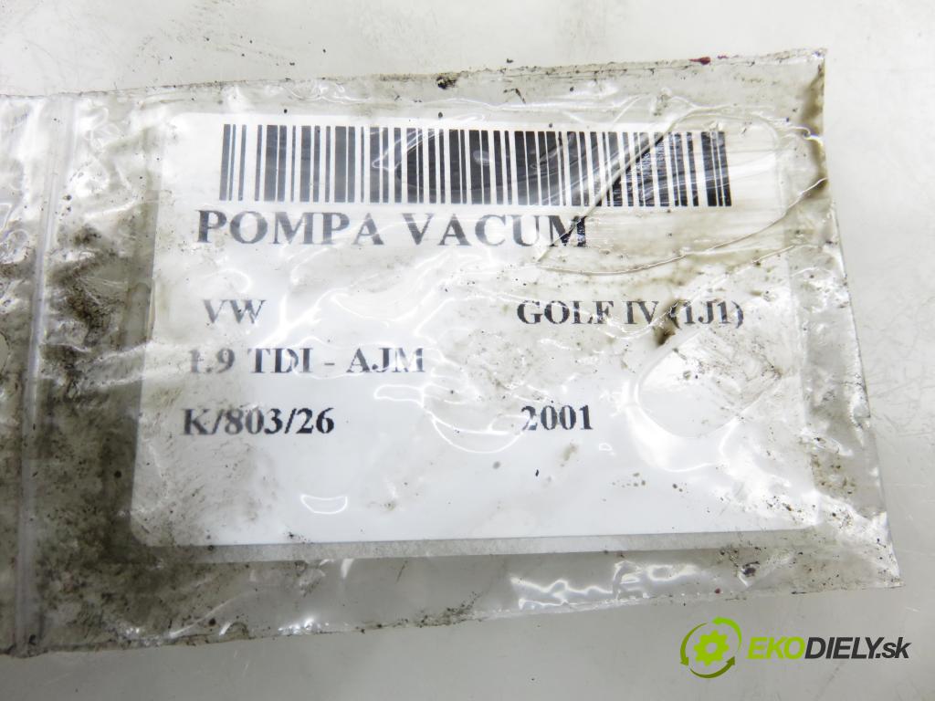 VW GOLF IV (1J1) HB 2001 85,00 1.9 TDI - AJM 1896,00 Pumpa vákuová 038145209A