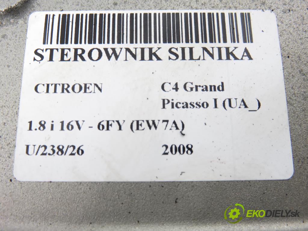 CITROEN C4 Grand Picasso I (UA_) MINIVAN 2008 92,00 1.8 i 16V - 6FY (EW7A) 1749,00 Riadiaca jednotka Motor 9663805380 ; 9664981980 ; IAW6LPB