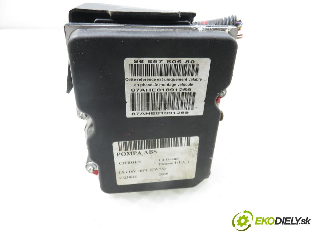 CITROEN C4 Grand Picasso I (UA_) MINIVAN 2008 92,00 1.8 i 16V - 6FY (EW7A) 1749,00 Pumpa ABS 0265951105 ; 0265230456 ; 9660934580 (Pumpa ABS)