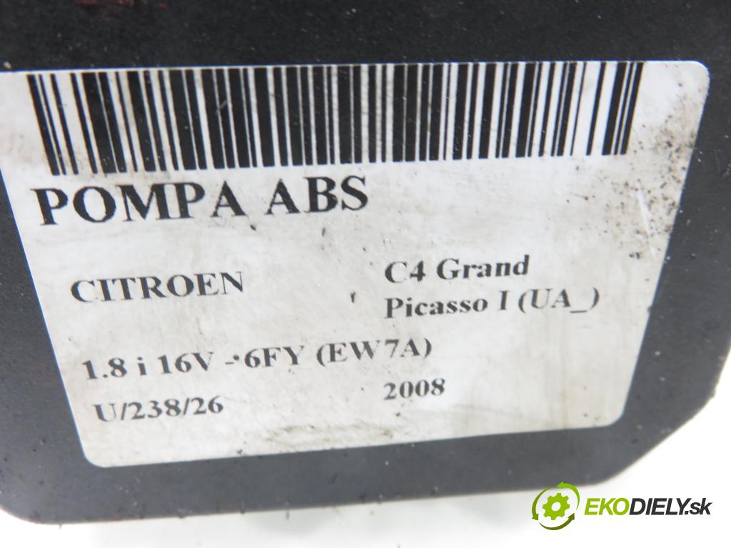 CITROEN C4 Grand Picasso I (UA_) MINIVAN 2008 92,00 1.8 i 16V - 6FY (EW7A) 1749,00 Pumpa ABS 0265951105 ; 0265230456 ; 9660934580 (Pumpa ABS)