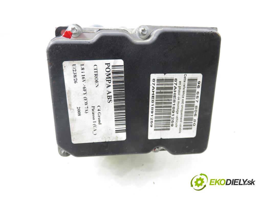 CITROEN C4 Grand Picasso I (UA_) MINIVAN 2008 92,00 1.8 i 16V - 6FY (EW7A) 1749,00 Pumpa ABS 0265951105 ; 0265230456 ; 9660934580 (Pumpa ABS)