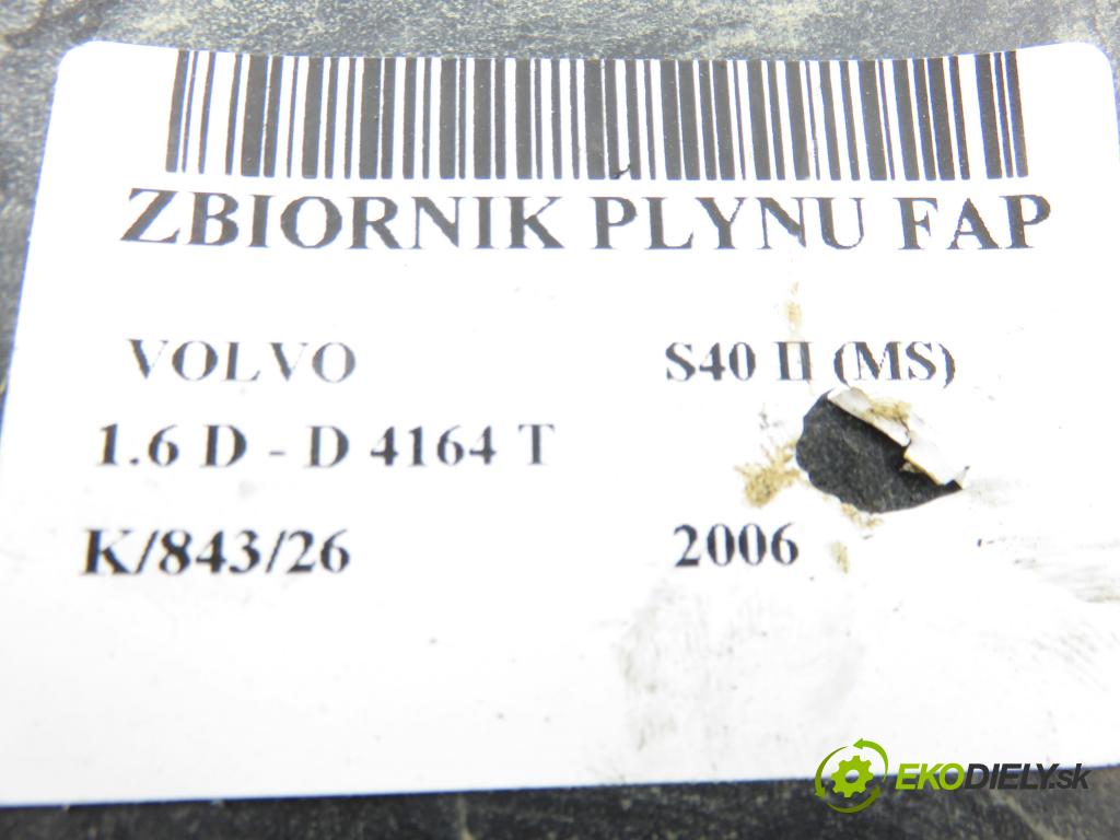 VOLVO S40 II (MS) SEDAN 2006 81,00 1.6 D - D 4164 T 1560,00 nádržka TEKUTINA: FAP 3M519C103AJ