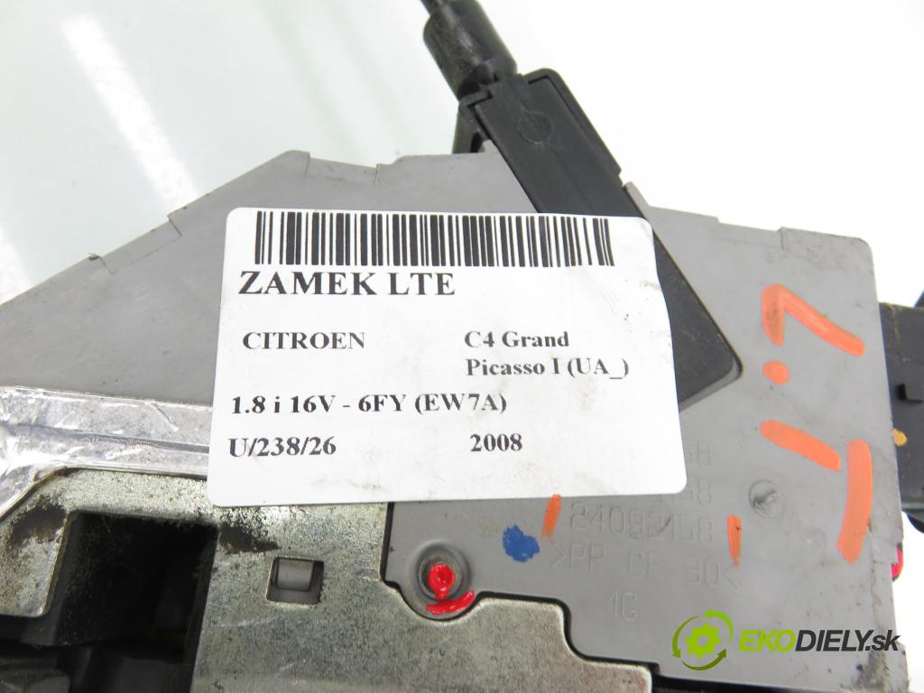 CITROEN C4 Grand Picasso I (UA_) MINIVAN 2008 92,00 1.8 i 16V - 6FY (EW7A) 1749,00 zámok 24092158
