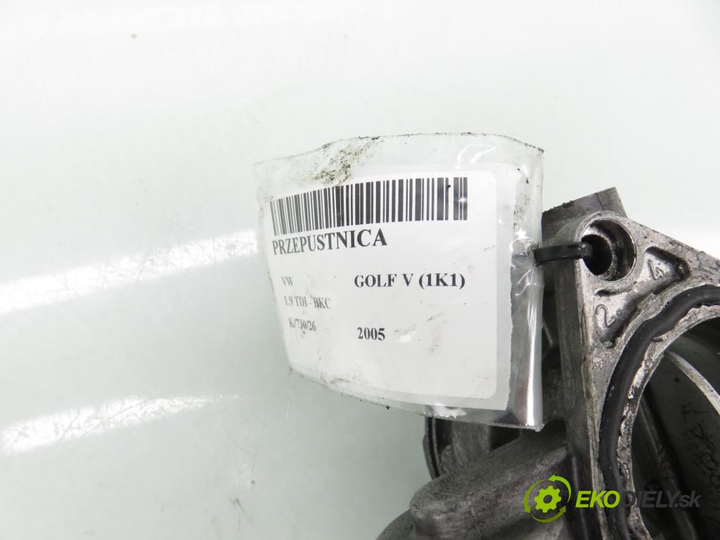 VW GOLF V (1K1) HB 2005 77,00 1.9 TDI PD 105 - BKC 1896,00 Škrtiaca klapka 038128063M (Škrtiaca klapka)