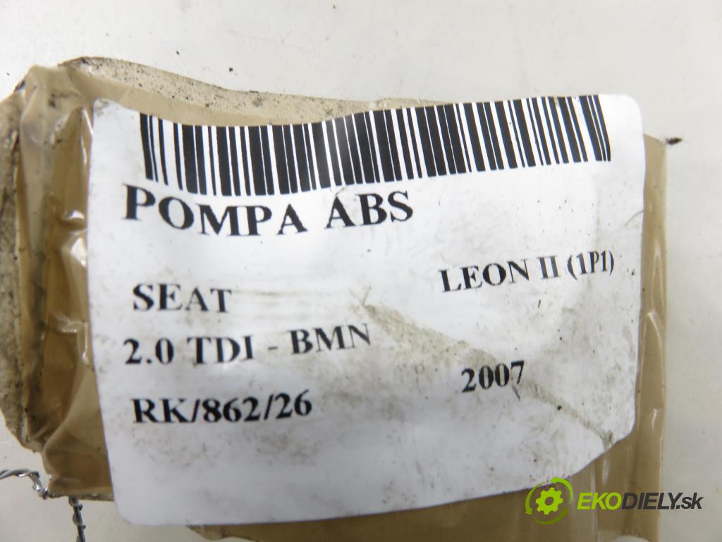 SEAT LEON (1P1) HB 2007 125,00 2.0 TDI - BMN 1968,00 Pumpa ABS 10096003593 ; 1K0907379AC ; 10020602414 (Pumpa ABS)