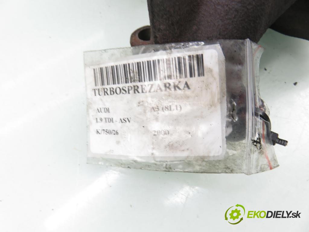 AUDI A3 (8L1) HB 2000 81,00 1.9 TDI - ASV 1896,00 Turbodúchadlo 038253019N (Turbodúchadlo (kompletné))
