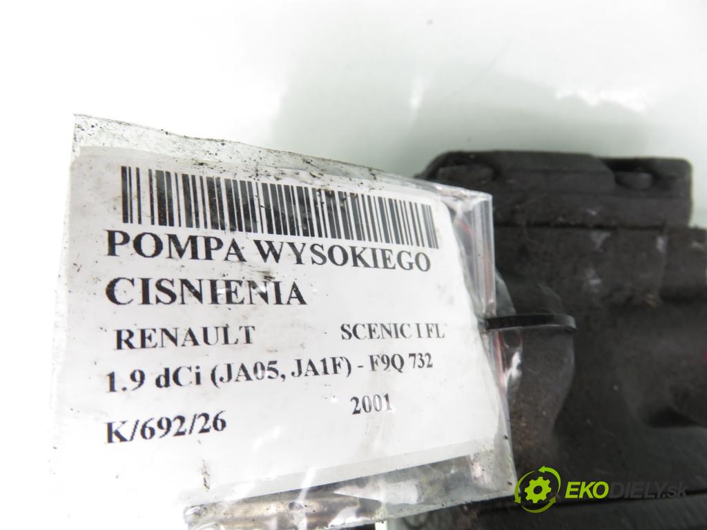 RENAULT SCENIC I (JA0/1_) MINIVAN 2001 75,00 1.9 dCi 102 - F9Q 732 1870,00 Pumpa vysokého tlaku 0445010018 ; 7700111010 ; 0281002483