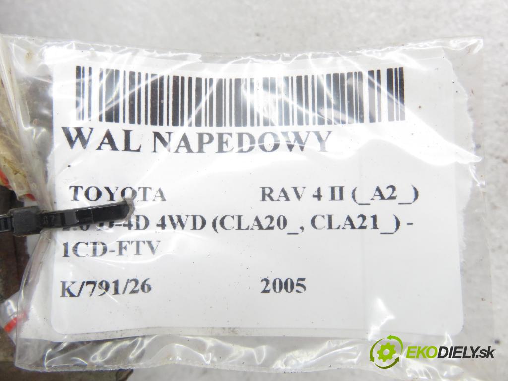 TOYOTA RAV 4 II (_A2_) SUV 2005 85,00 2.0 D-4D 4WD (CLA20_, CLA21_) - 1CD-FTV 1995,00 WAL ŘÍZENÍ