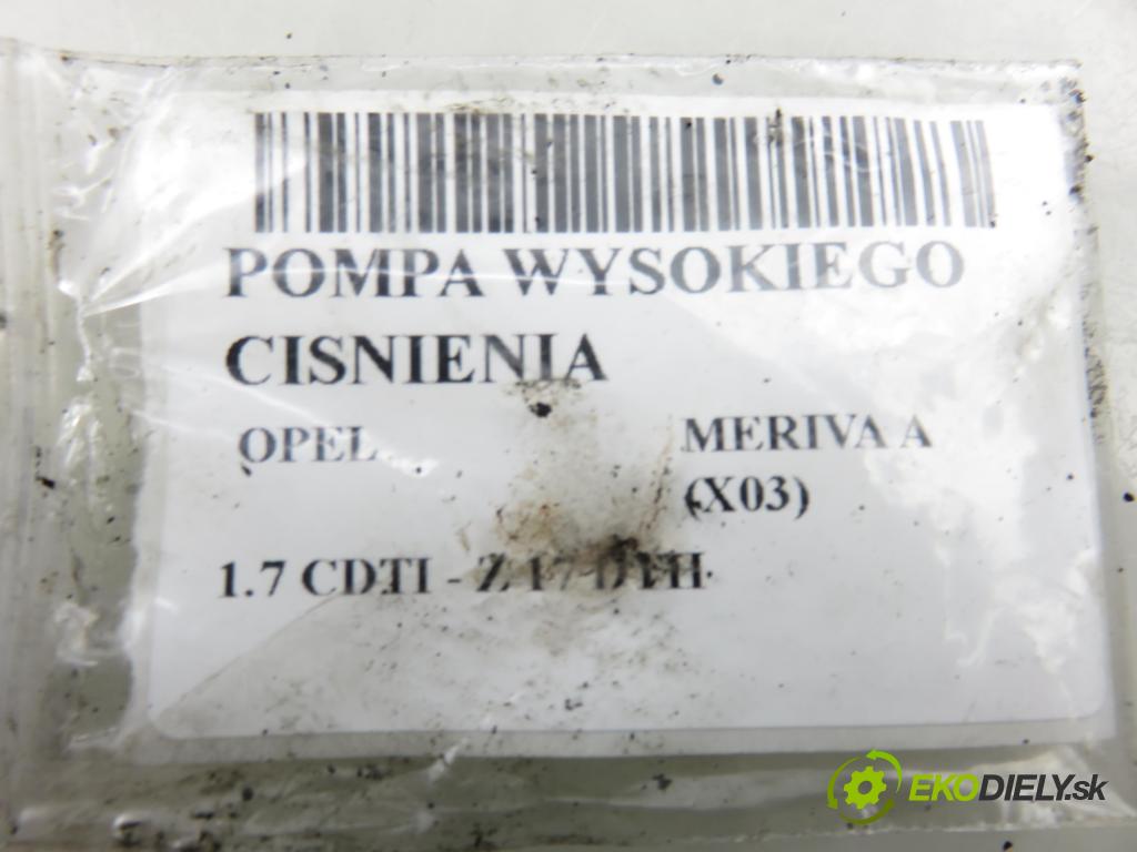 OPEL MERIVA A nadwozie wielkoprzestrzenne (MPV) (X03) HB 2004 74,00 1.7 CDTI 100 - Z 17 DTH 1686,00 Pumpa vysokého tlaku 8973138622 ; HU2940000071